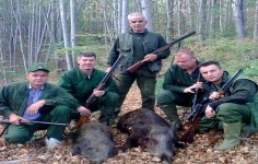 Lovci Lovačkog društva Teočak : Uspješan lov na veprove