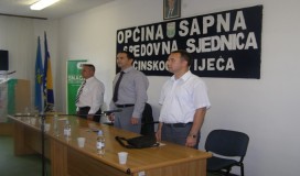 Federalni ministar Sanjin Halimić boravio u Sapni (FOTO)