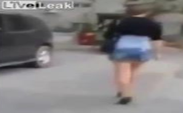 Žena na štiklama i stepenice (VIDEO)