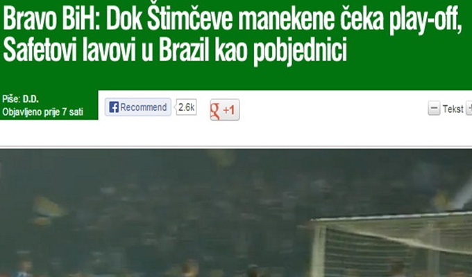 Hrvati čestitaju: Dok naši manekeni idu u baraž, Zmajevi otišli u Brazil