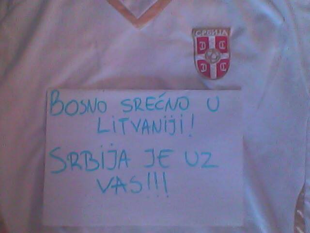 ”Bosno, srećno u Litvaniji, Srbija je uz vas!” (FOTO)