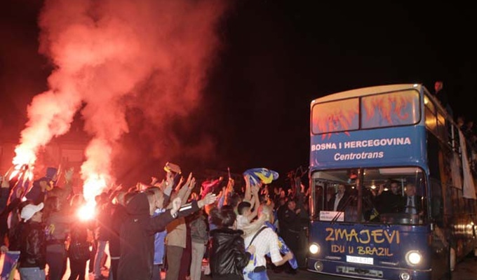 Spektakularan doček Zmajevima u Sarajevu (VIDEO)