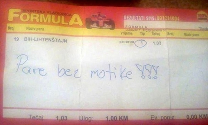“Pare bez motike”: Pogledajte nevjerovatnu uplatu na pobjedu Zmajeva