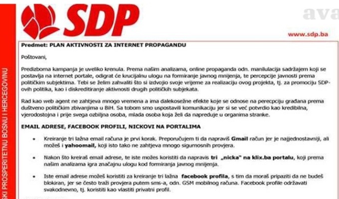 Internet propaganda: Diskreditirati Komšića, Radončića i SDA