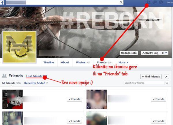 Saznajte ko vas je skinuo sa liste Facebook prijatelja